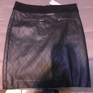 Ann Taylor faux leather skirt